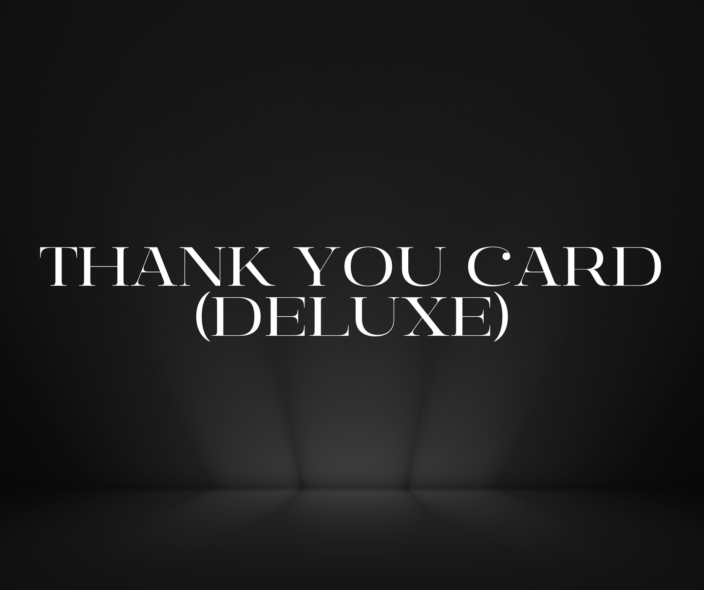 Thank You Card DELUXE