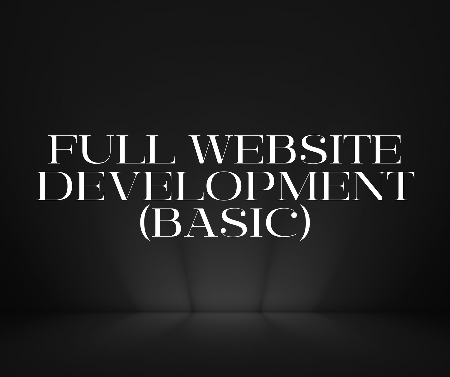 Full Website Development BASIC